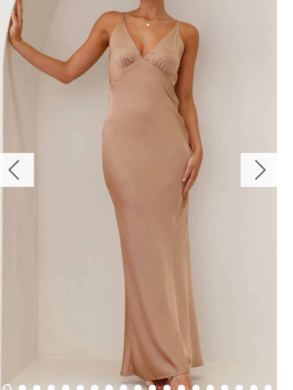 Billy J Ziah Maxi Dress - Latte, Size 8 AU